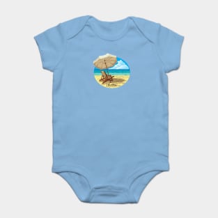 Beach - I like it here Baby Bodysuit